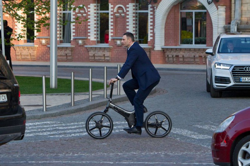 Klitschko en bicicleta