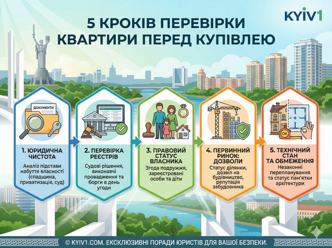 п'ять ключових кроків перевірки квартири